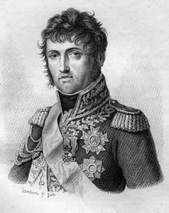 Johann von Gott Nicolas Soult, Herzog von Dalmatien. General und dann Marschall von Frankreich (1769 - 1851) in „Porträts der französischen Generäle nach den Siegen und Eroberungen der Franzosen“ graviert von Ambroise Tardieu 1818. Stella Sammlung von Ambroise Tardieu