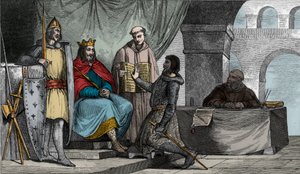 Ludwig II. (848-79) der Stammler erhält einen Treueeid von einem Adligen von Ambroise Tardieu