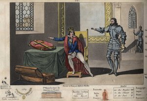 Ludwig XI. (1423-1483) wird in Peronne gefangen gehalten, und aus seinem Apartment kann er den Turm sehen, in dem Karl III. nach 6 Jahren Gefangenschaft starb. Er erlangte seine Freiheit erst zurück, nachdem er auf das Kreuz von Karl dem Großen geschworen 