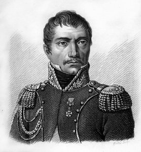 Porträt von General Philippe Auguste Eugène Merlin de DOUAI 1754-1838. In „Portraits der französischen Generäle nach den Siegen und Eroberungen der Franzosen“. Graviert von Ambroise Tardieu im Jahr 1818. Stella Collection