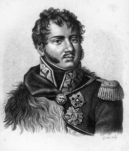 Prinz Joseph Antoni Poniatowski (1763-1813), polnischer Offizier, Marschall des Reiches. In „Portraits der französischen Generäle nach den Siegen und Eroberungen der Franzosen“. Graviert von Ambroise Tardieu im Jahr 1818. Stella-Sammlung.