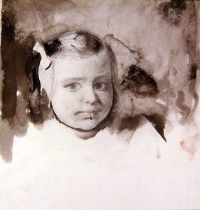 Kopf eines jungen Mädchens von Ambrose McEvoy