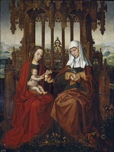 Die Jungfrau und das Kind mit der heiligen Anna von Ambrosius Benson