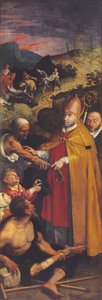 Der heilige Eligius hilft den Lahmen und begräbt die Toten