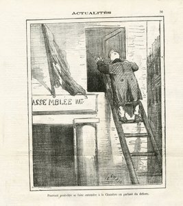 Illustration von Cham in Le Charivari von Amédée de Noé