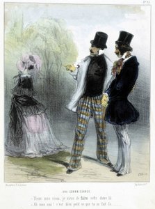 Eine Bekanntschaft - in „Madeleines“ von Cham, ca. 1870-1880 von Amédée de Noé