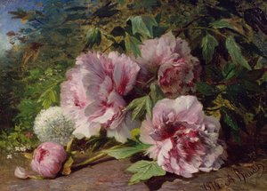 Studie von Pfingstrosen, 1874