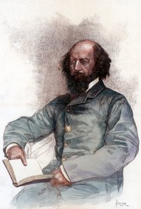 Alfred Lord Tennyson 1809-1892, englischer Dichter, 1884 von Amedee Forestier