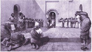 Vor dem Schrein des Mondgottes in Ur, 1925