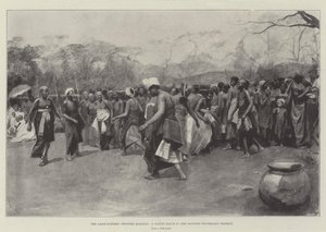 Die Lagos-Dahomey-Grenzfrage, ein einheimischer Tanz im umstrittenen Hinterland