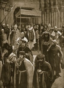 Die Pause nach der Krönung von Richard II., Vigil von St. Kenelm, 16. Juli 1377, aus 