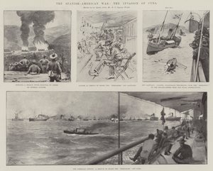 Der Spanisch-Amerikanische Krieg, die Invasion Kubas von Amedee Forestier