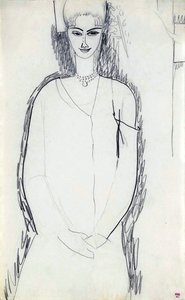 Anna Achmatowa, 1911 von Amedeo Modigliani