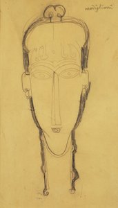 Kopf einer Karyatide in einem Kopfschmuck, 1911