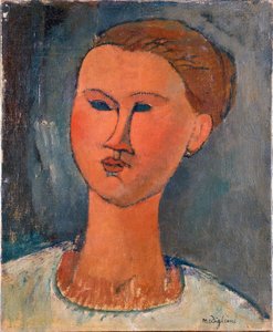 Kopf einer jungen Frau von Amedeo Modigliani