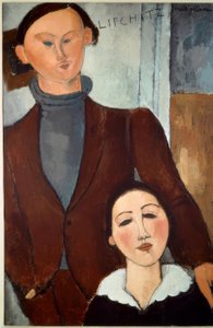Jacques Lipchitz und seine Frau von Amedeo Modigliani