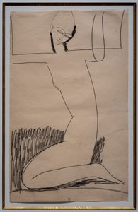 Kniende Karyatide von Amedeo Modigliani