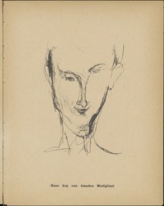 Porträt von Hans Arp 1886-1966, 1916
