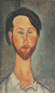 Porträt von Léopold Zborowski 1889-1932, 1918 von Amedeo Modigliani