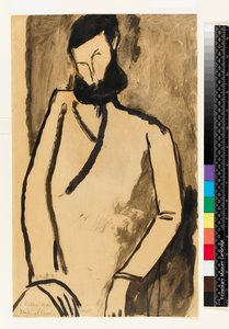 Porträt eines bärtigen Mannes, 1909 von Amedeo Modigliani