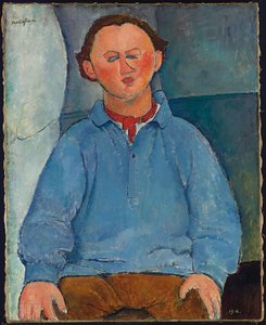 Porträt des Bildhauers Oscar Miestchaninoff, 1916 von Amedeo Modigliani