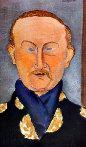 Porträt des Malers Léon Bakst, 1866-1924, 1917 von Amedeo Modigliani