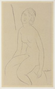 Sitzender Akt von Amedeo Modigliani