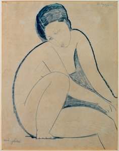 Sitzender Akt von Amedeo Modigliani
