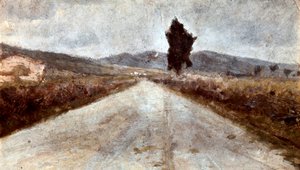 Die toskanische Straße. Gemälde von Amedeo Modigliani (1884-1920) von Amedeo Modigliani
