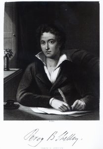 Percy Bysshe Shelley, graviert von William Holl von Amelia Curran