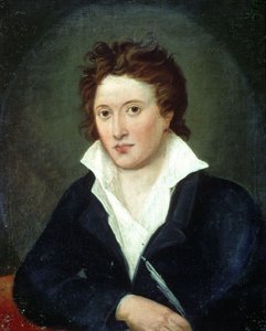 Porträt von Percy Bysshe Shelley (1792 - 1822) von Amelia Corran von Amelia Curran