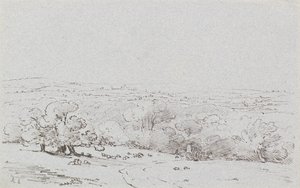 Kutschenzufahrt zu Bromley Hill, ca. 1803 von Amelia Long
