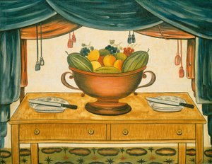 Schale mit Obst von American 19th Century