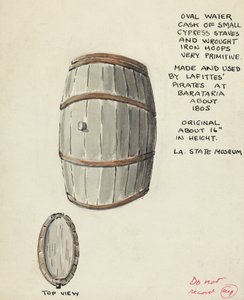Ovales Wasserfass von American 20th Century