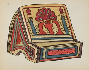 Platte 18: Lesepult, Llano: Aus dem Portfolio "Spanische Kolonialdesigns von New Mexico" von American 20th Century