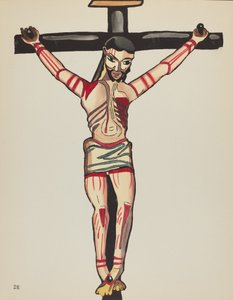 Tafel 26: Christus gekreuzigt: Aus dem Portfolio "Spanische Kolonialdesigns von New Mexico"