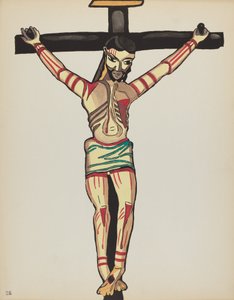 Teller 26: Christus gekreuzigt, Taos: Aus dem Portfolio "Spanische Kolonialdesigns von New Mexico"