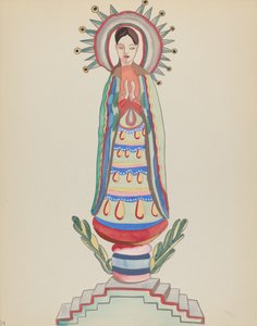 Tafel 34: Unsere Liebe Frau des Lichts: Aus dem Portfolio "Spanische Kolonialdesigns von New Mexico" von American 20th Century