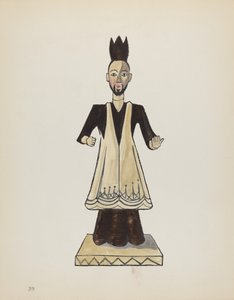 Tafel 39: Heiliger Johannes Nepomuk: Aus dem Portfolio "Spanische Kolonialdesigns von New Mexico"