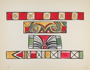 Tafel 49: Verschiedene Designs: Aus dem Portfolio "Spanische Kolonialdesigns von New Mexico" von American 20th Century