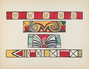 Tafel 49: Verschiedene Designs: Aus dem Portfolio "Spanische Kolonialdesigns von New Mexico" von American 20th Century