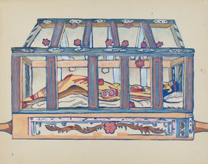 Tafel 4: Christus im Grab: Aus dem Portfolio "Spanische Kolonialdesigns von New Mexico"