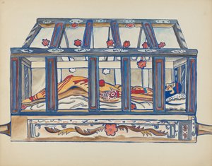 Tafel 4: Christus im Grab: Aus dem Portfolio "Spanische Kolonialdesigns von New Mexico"