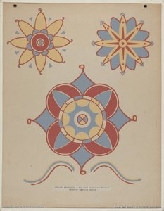 San Juan Capistrano Missionsdecke Dekoration aus dem Portfolio "Dekorative Kunst des spanischen Kaliforniens" von American 20th Century