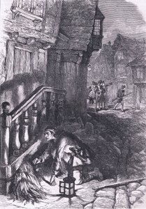 Erkennung eines Brandstifters, Illustration aus Cassells Geschichte der Vereinigten Staaten, veröffentlicht von Cassell, Petter & Galpin, um 1900 (Lithographie)