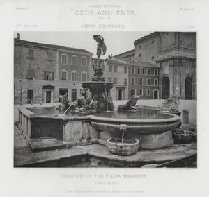 Brunnen auf der Piazza Maggiore, Fano, Italien von American Photographer (after)