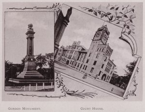 Gordon-Denkmal; Gerichtsgebäude (s/w Foto) von American Photographer (after)