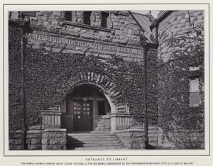 Jamestown, NY: Eingang zur Bibliothek von American Photographer (after)