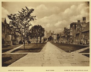 Princeton University: Henry und Foulke Hall; Blair Tower; Class of 1901 und Laughlin Halls