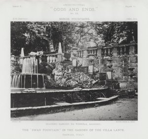 Der "Schwanenbrunnen," im Garten der Villa Lante, Bagnaia, Italien von American Photographer (after)